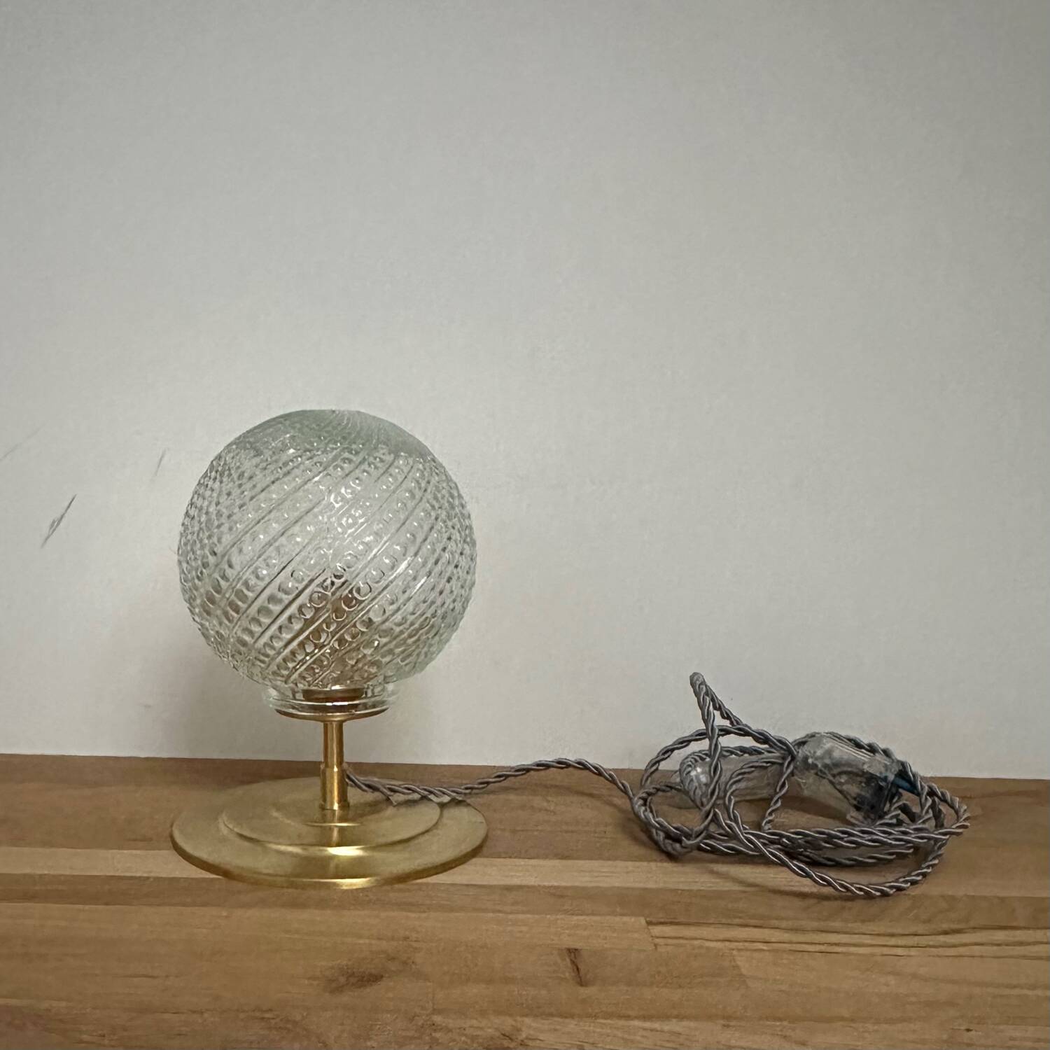 Vintage glass table lamp