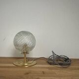 Lampe en verre à poser vintage
