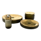 Yellow Murano glass smoking set, VeArt, Italy 1970