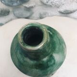 Green glazed earth lamp foot