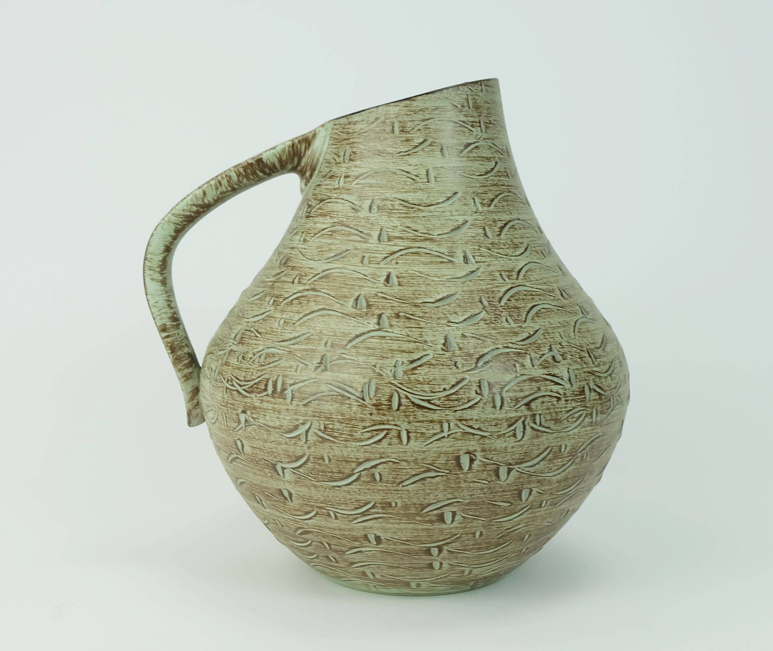 1930s to 1950s VASE dümler&breiden post bauhaus art deco m.277/23 sgraffito