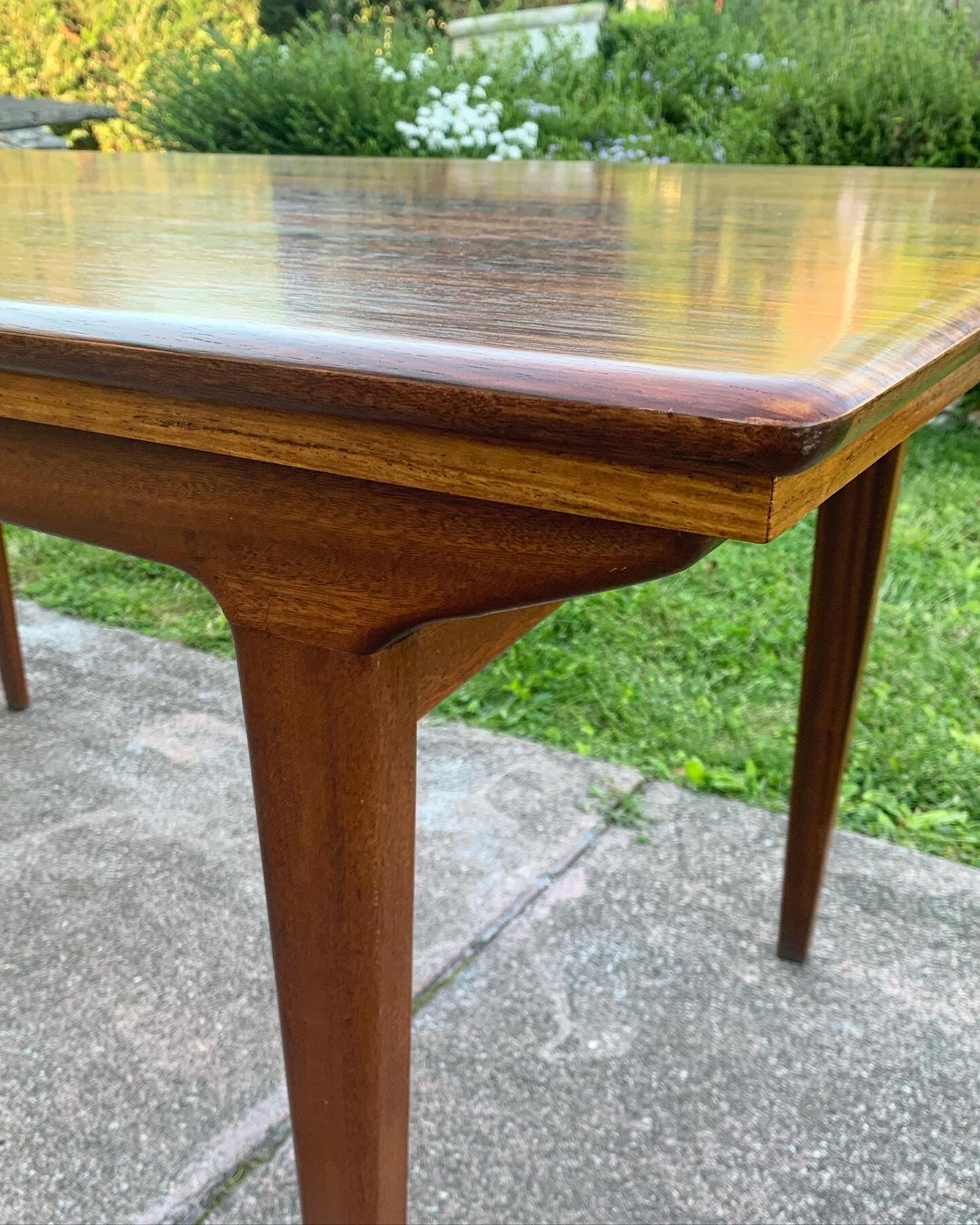 Rosewood table 60s with extensions of LB manufacturer