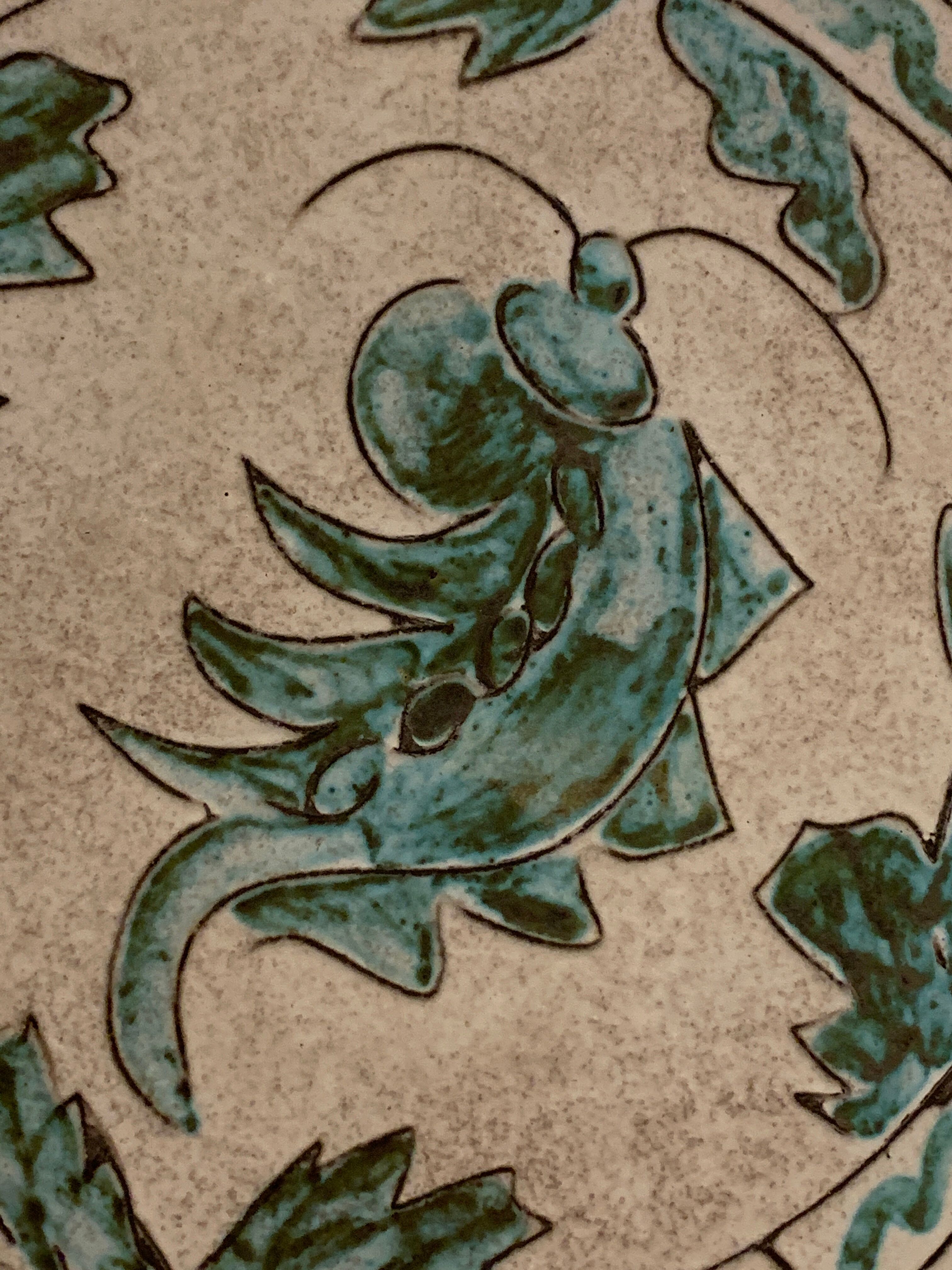 Art Deco ceramic dish, J. Massier, Vallauris