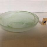 Baguier vide poche pâte de verre verte H