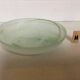 Green glass pâte de verre pocket ashtray H