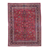 Handmade antique Persian Mashad rug 8.7' x 11' (265cm x 335cm) 1910s - 1B461