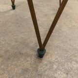 Art deco pedestal table wrought iron