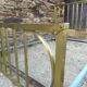Antique brass bed in 140