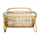Rattan magazine holder