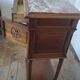 Antique wooden bedside table