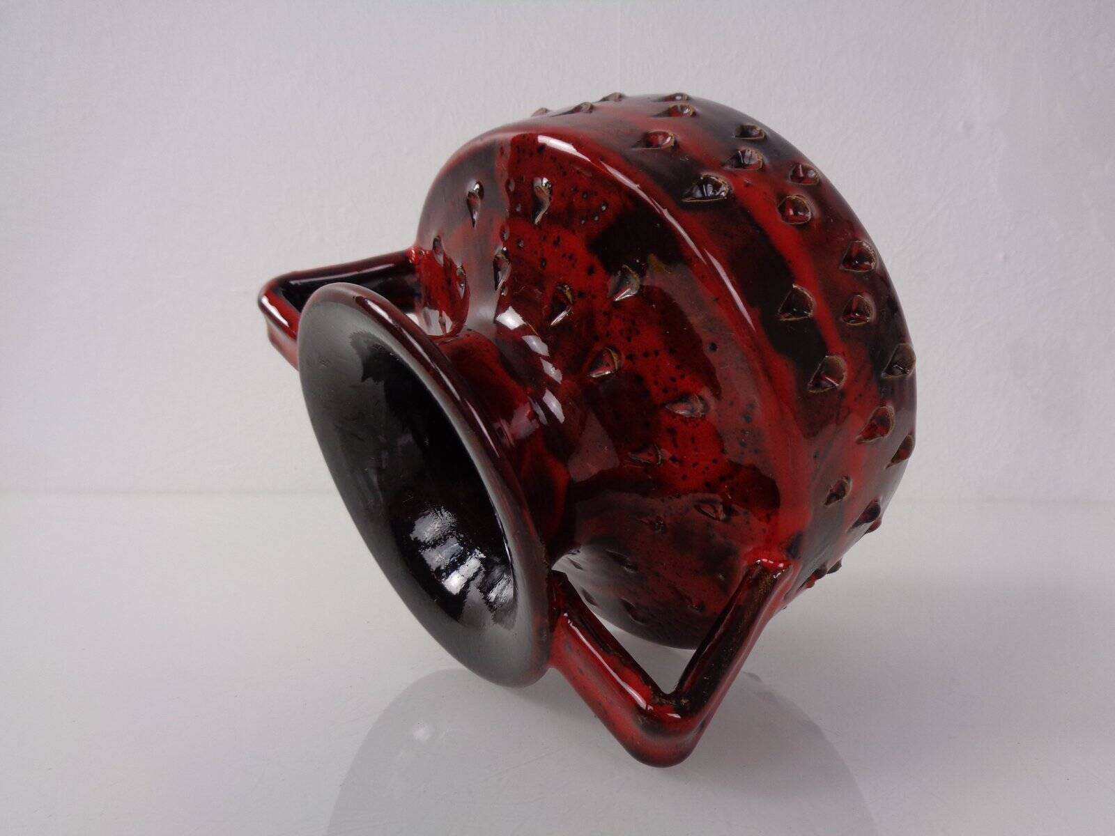 Italian Strawberry Ceramic Vase by Fratelli Fanciullacci for Bitossi, 1960s