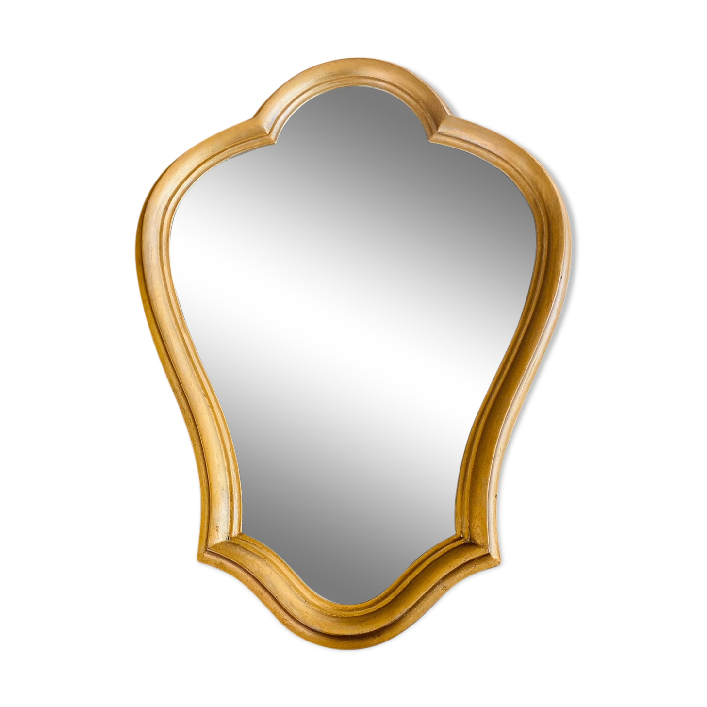 Miroir ancien en bois doré 52x35cm