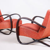Paire de fauteuils Art Déco H269 par Up Závody, conçus par Halabala 1930