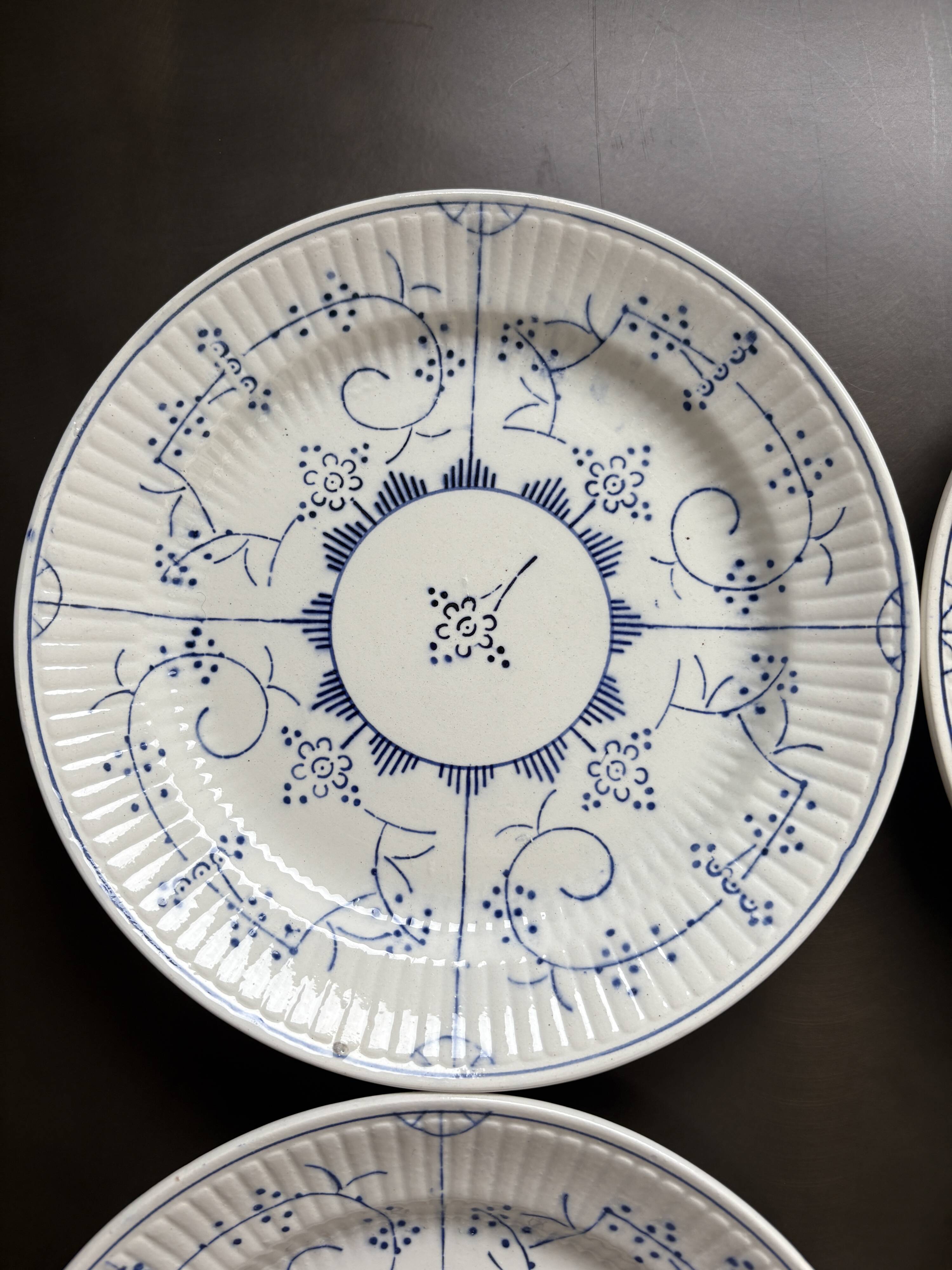 Lot de 6 assiettes à dessert Boch Copenhague