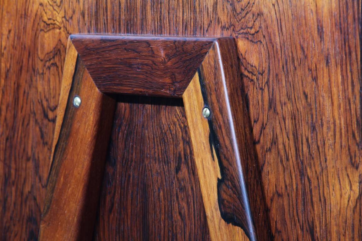 Vintage set of Danish rosewood bedside sewing nests attributed to Erling Torvits, 1960s