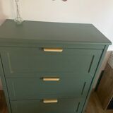 Green chest of drawers with 4 drawers