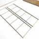 Vintage wall shelf gilded metal and wood style