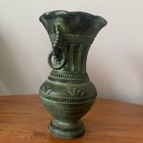 Ancient Greek style ceramic vase with curls