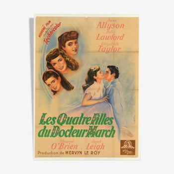 Affiche cinéma - "Les quatre filles du Docteur March"