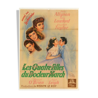 Affiche cinéma - "Les quatre filles du Docteur March"