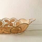 Vintage braided wicker basket