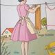 Vintage nightingale pedagogical poster