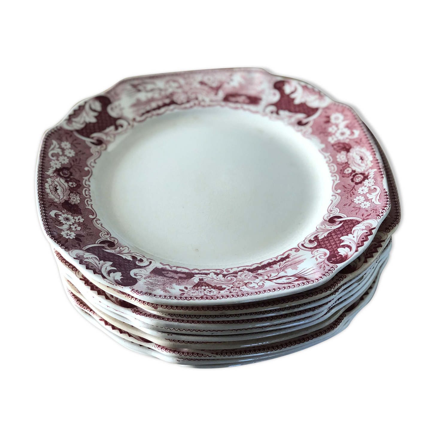 Old victoria dessert plates