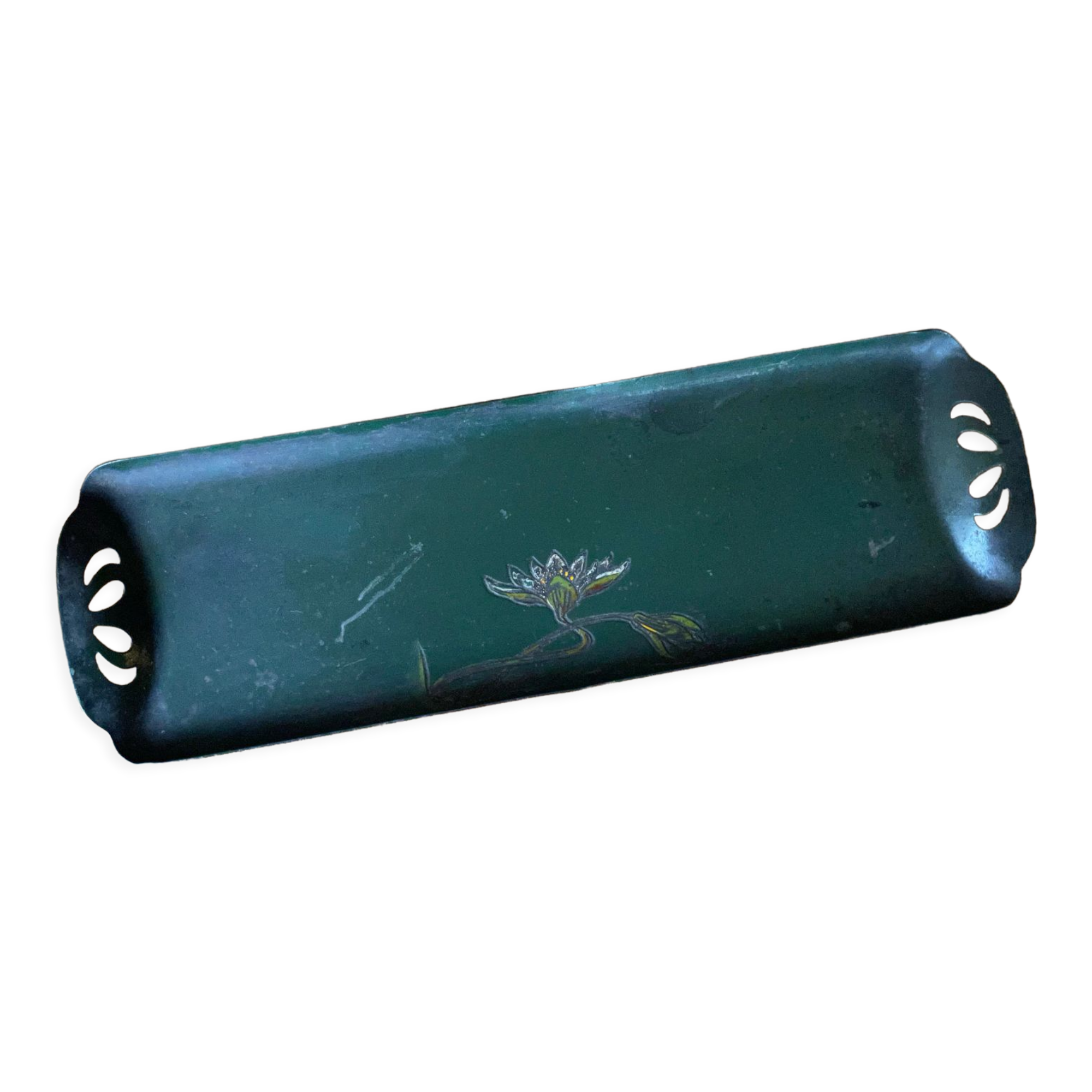 Vintage metal pen holder