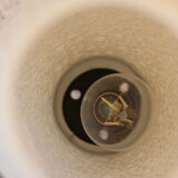 Mid-century textured plastic lamp, 1950s–60s.