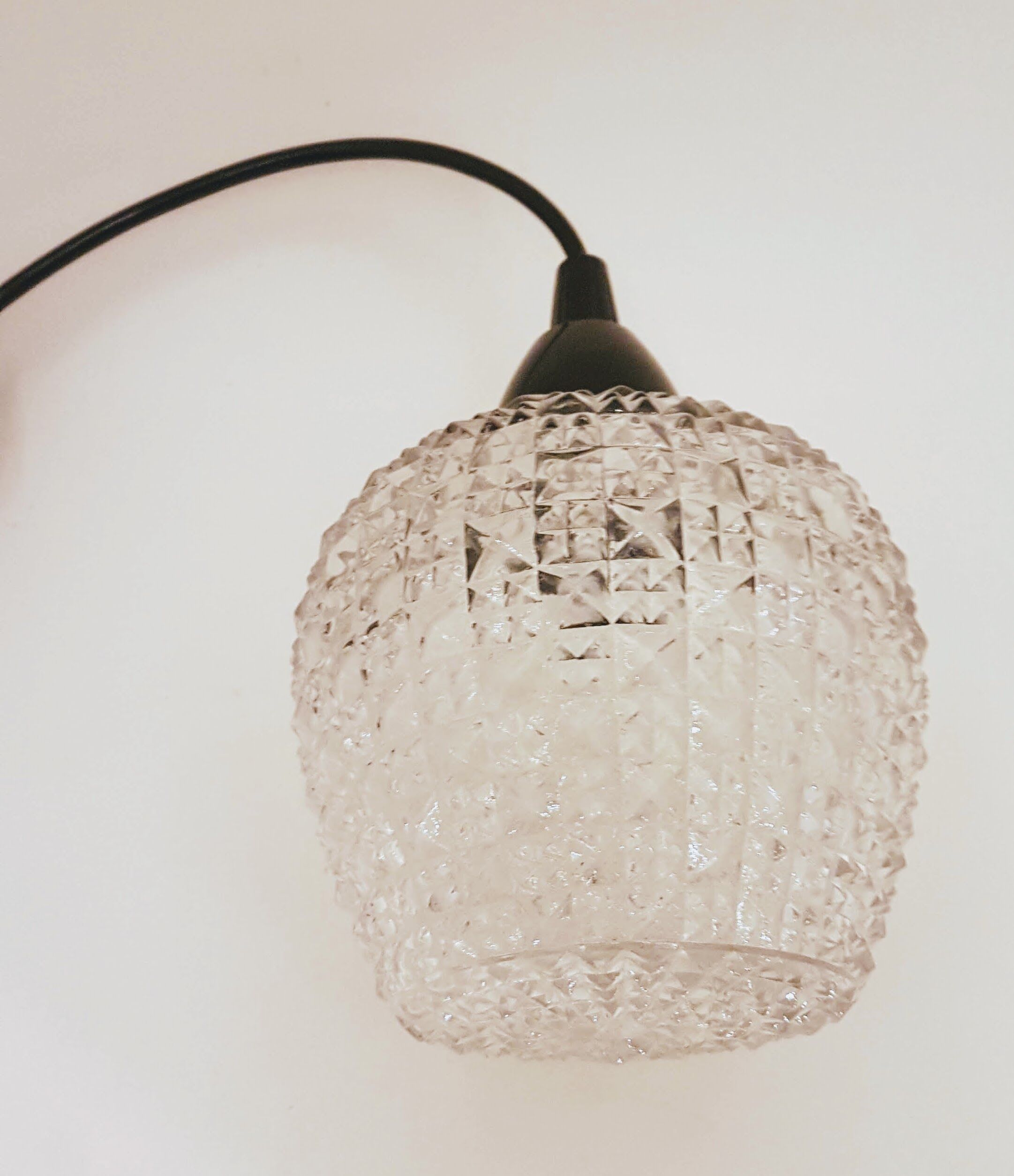 60s/70s glass hanging fixture