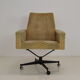 Mid-century swivel armchair with wheels 1970's