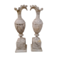 Paire de vases en albâtre fin XIXème