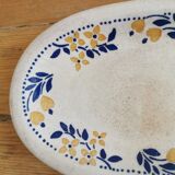 Ravier in earthenware floral pattern