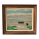 Marine painting by JP. Guinegault - Oil on canvas & gilded frame 60 x 70cm