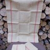 Set 3 burlap towels