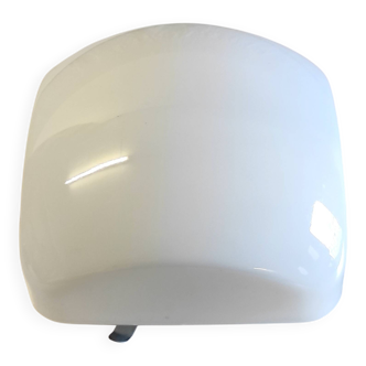 Plafonnier ou applique globe opaline carré 25 cm - mid. XXème
