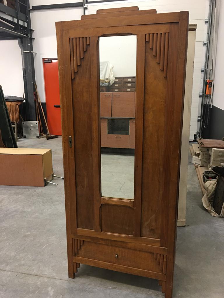 Vintage wooden wardrobe