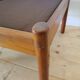 Pair of Dyrlund leather footrest 60s leather
