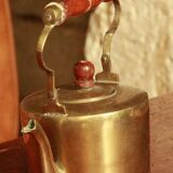 Old brass kettle