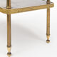 Vintage harness with 3 trays in formica and golden brass