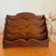 Porte-courrier en bois vintage