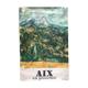 Original poster "Aix en Provence" Paul Cézanne, Sainte-Victoire 62x94cm 1960