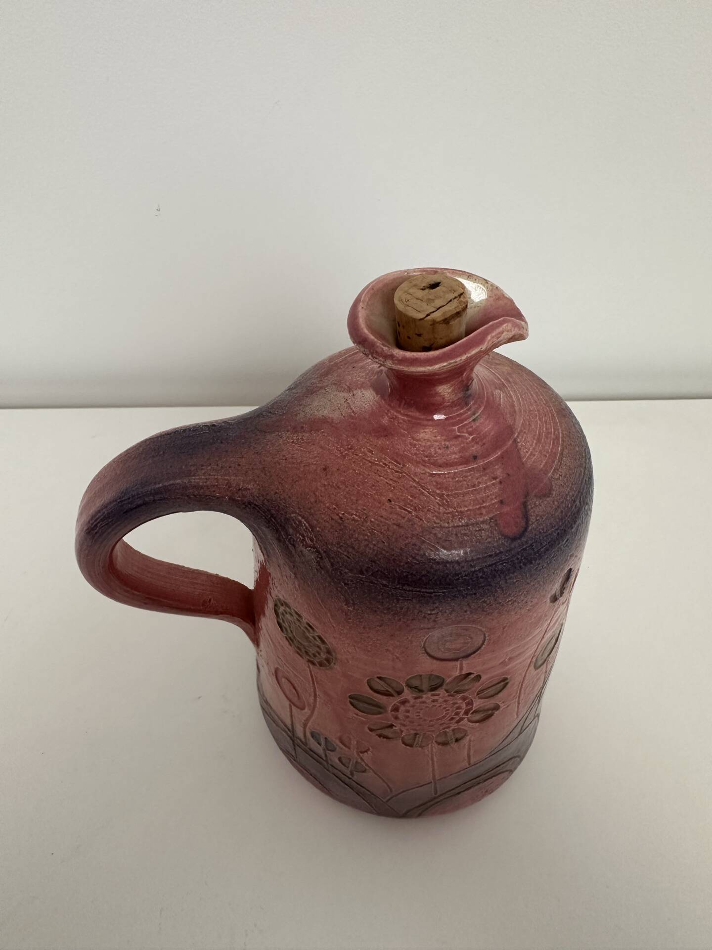 Ceramic jug by Patrick Peroz, vintage