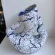 Vase design fat lava blue 70s