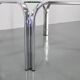 1970s Italian Glass Square Coffee Table