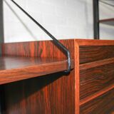 XL Danish Modular Teak Wall Unit in Rosewood by Poul Cadovius, 1960s