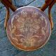 Thonet chair N°14 1/2, flowered wood seat -1900 -