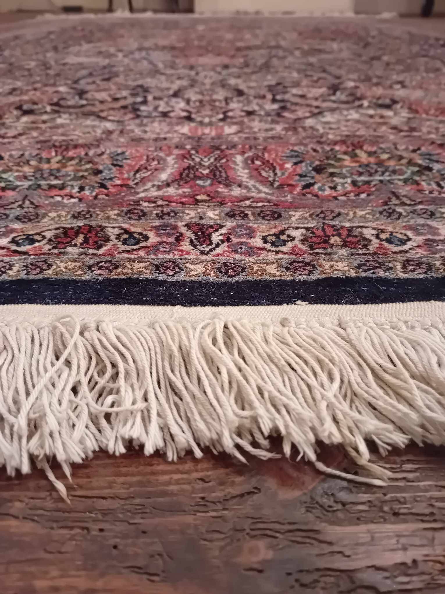 Handmade silk cashmere rug 282×186cm