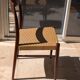 Set of 4 vintage teak chairs with weaving, Scandinavian, Mid-Century.