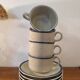 Four cups and their saucers